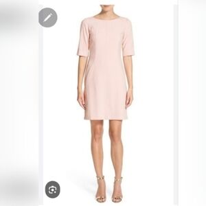 Tahari Blush Pink Midi Shift Dress